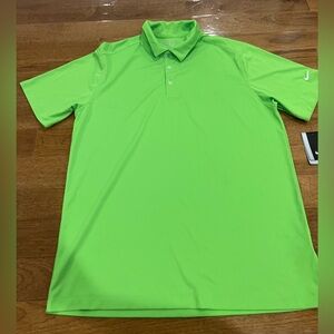 Nike Golf Men's Lime Green Polo Shirt Size Large NWT Drifit